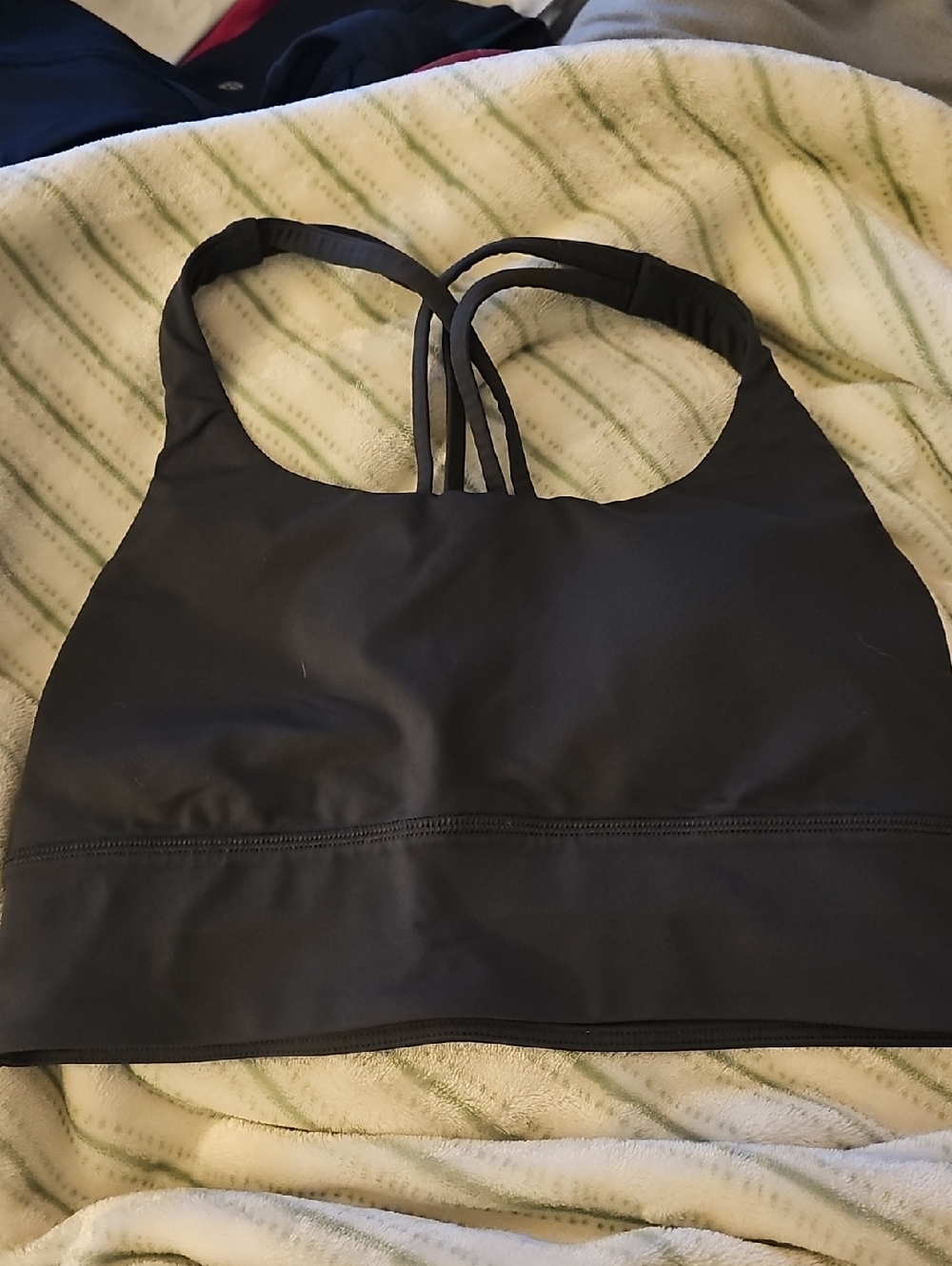 lululemon athletica Black Strappy Back Sports Bra